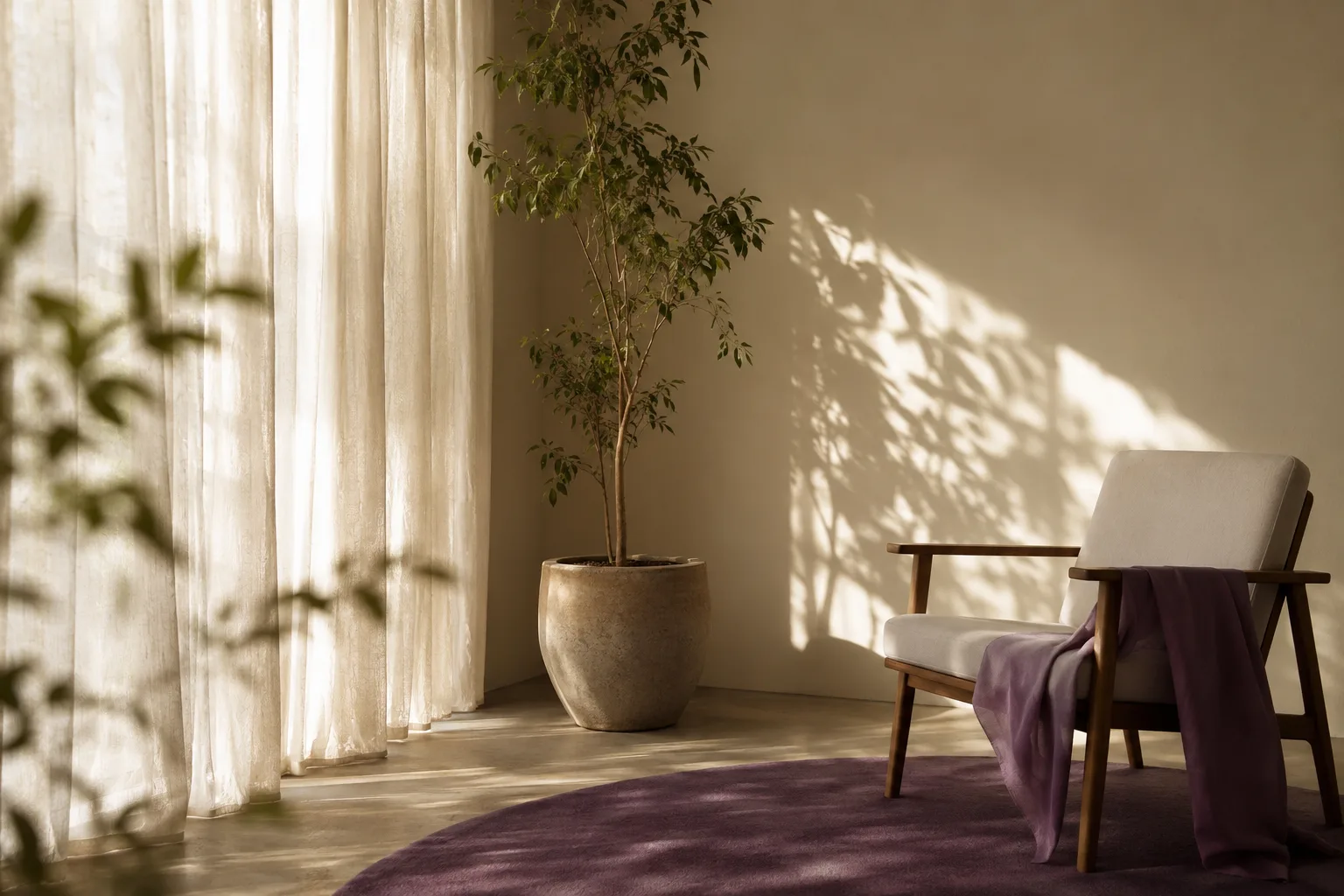 A warm, serene Collective Love Coaching space